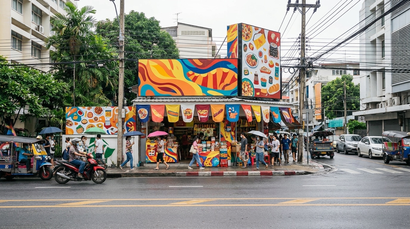 ป้ายหน้าร้านเรียกทรัพย์! เทคนิคทำป้ายโฆษณาดึงดูดลูกค้า - storefront-signage-marketing-tips