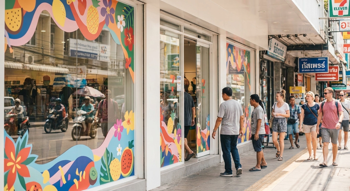 แต่งหน้าร้านด้วยสติ๊กเกอร์ติดกระจก ดึงดูดลูกค้า - storefront-window-sticker-tips
