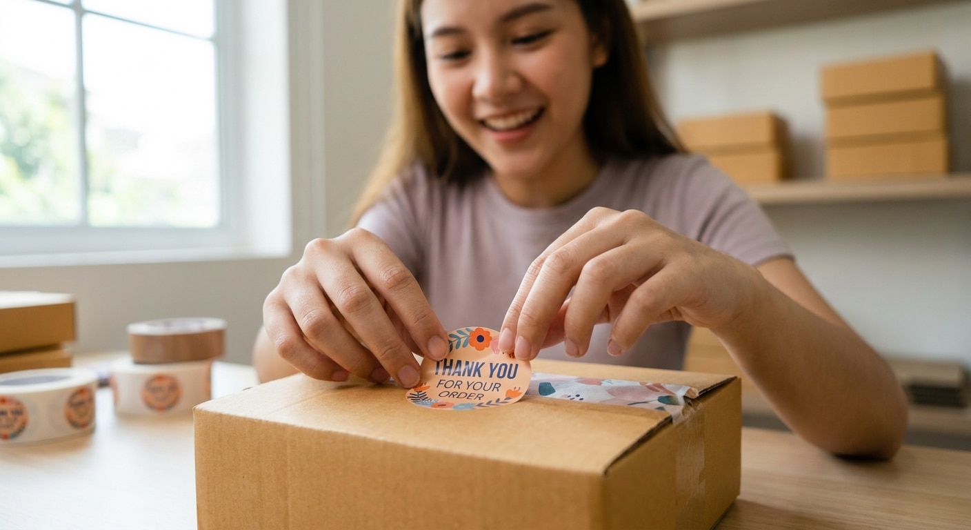 เทคนิคแพคของ 2026: ใช้สติ๊กเกอร์สร้าง Unboxing Experience - unboxing-experience-sticker-marketing
