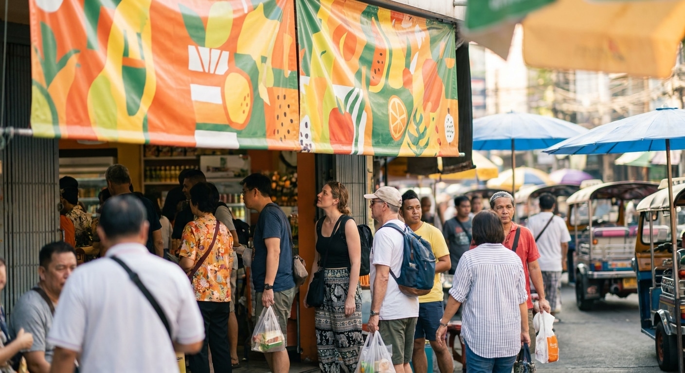 เทคนิคออกแบบป้ายไวนิลหน้าร้านให้ปัง ดึงดูดลูกค้าเข้าร้าน - vinyl-banner-design-tips-storefront