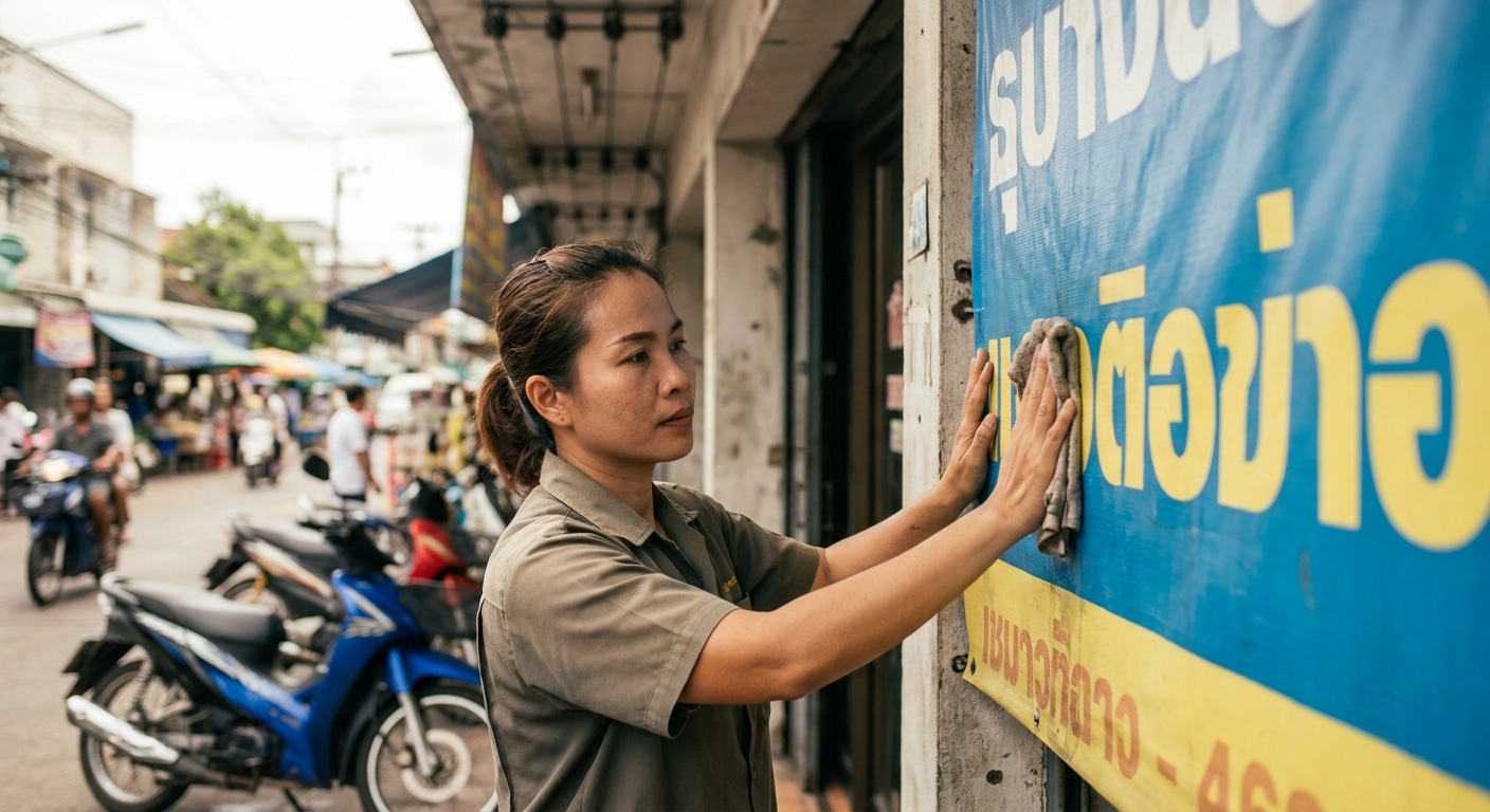 ยืดอายุการใช้งาน! วิธีดูแลป้ายไวนิลให้สีสดทนแดดทนฝน - vinyl-banner-maintenance-tips
