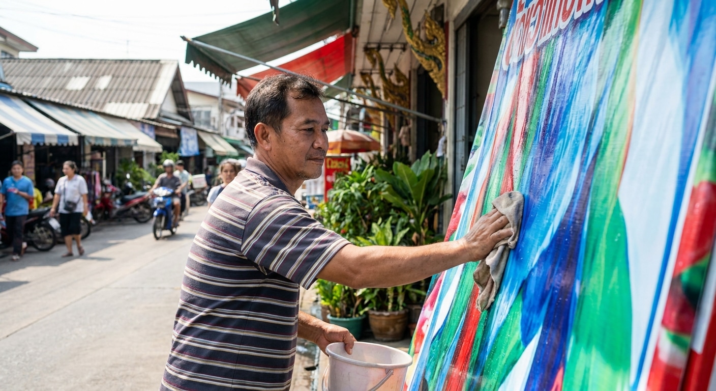 วิธีดูแลป้ายไวนิลและป้ายโฆษณาให้สีสด ทนแดดทนฝน - vinyl-banner-maintenance-tips