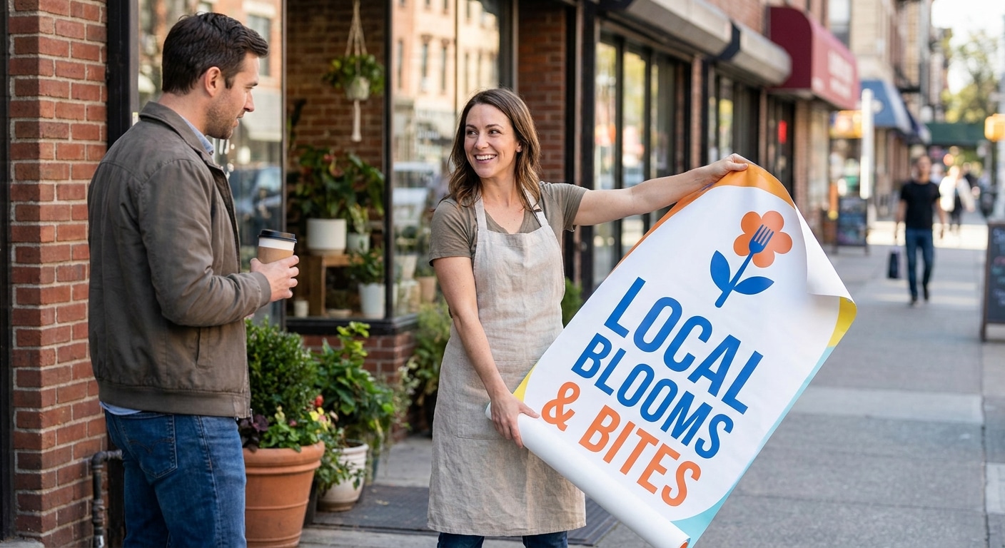เทคนิคออกแบบป้ายไวนิล ดึงดูดลูกค้าใน 3 วินาที - vinyl-sign-design-attract-customers