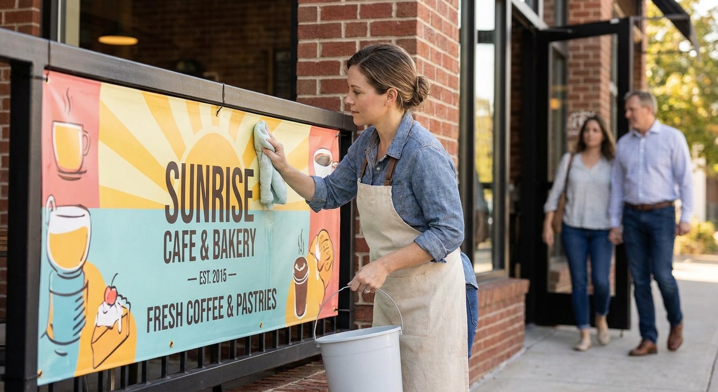 วิธียืดอายุป้ายไวนิลและป้ายโฆษณาให้สีสดทนทาน - vinyl-signage-maintenance-tips