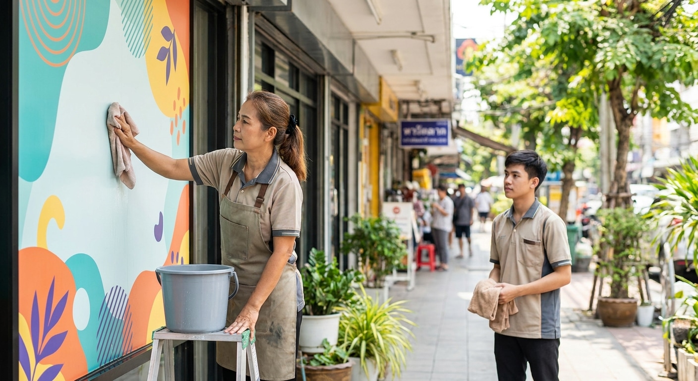 ทริคดูแลป้ายโฆษณาและป้ายไวนิลให้สีสดทนทาน ยืดอายุการใช้งาน - vinyl-signage-maintenance-tips