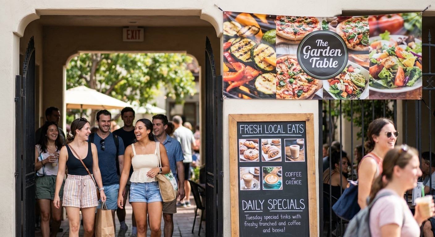 กลยุทธ์ดึงลูกค้าเข้าร้านด้วยป้ายไวนิลและเมนูสุดปัง - vinyl-signage-menu-marketing