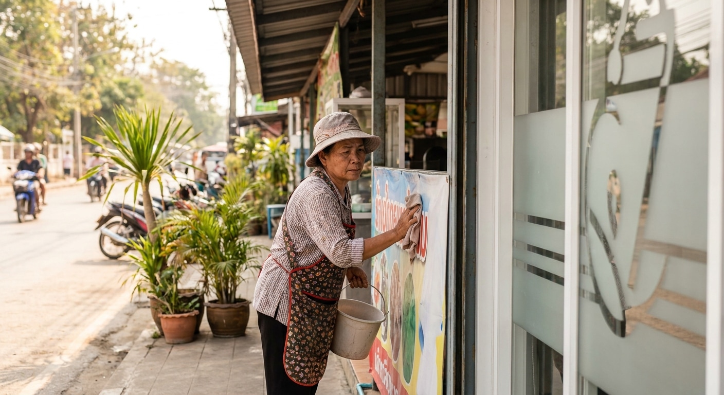 ทริคดูแลป้ายไวนิลและสติ๊กเกอร์ติดกระจกให้สีสด ทนแดดทนฝน - vinyl-sticker-maintenance-tips
