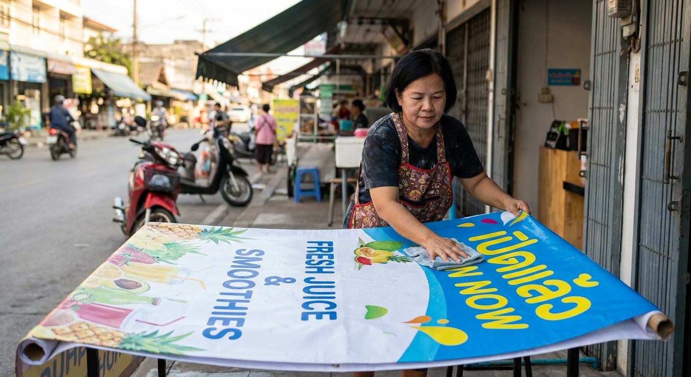 วิธียืดอายุป้ายไวนิลและสติ๊กเกอร์ให้สีสดทนนานสู้แดด - vinyl-sticker-maintenance-tips