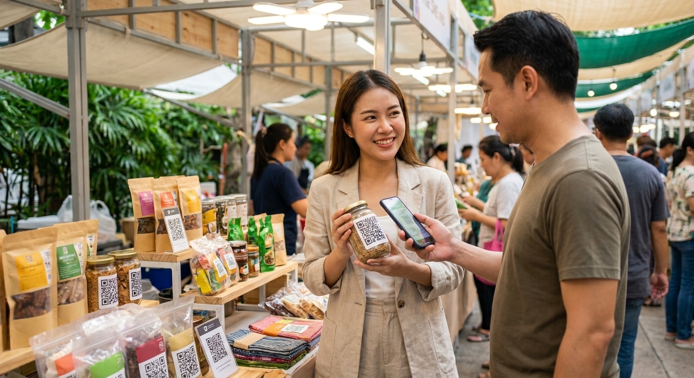 เทรนด์ฉลาก 2027: สติ๊กเกอร์ QR เช็กของแท้ อัปเกรดแบรนด์ SME - 2027-qr-label-trend-sme