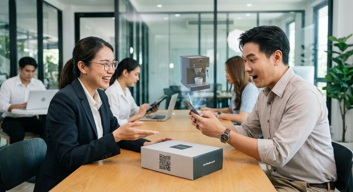 เทรนด์ AR บนฉลากสินค้า นวัตกรรมสิ่งพิมพ์พลิกโฉม SME 2027 - ar-packaging-trend-sme-2027