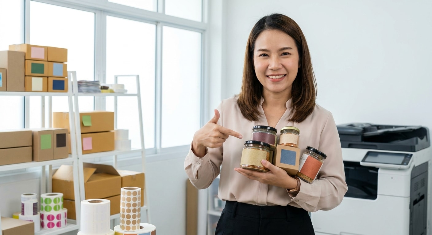 เลือกสติ๊กเกอร์ติดสินค้าแบบไหนดี? คู่มือวัสดุสำหรับ SME - choose-right-sticker-material-sme