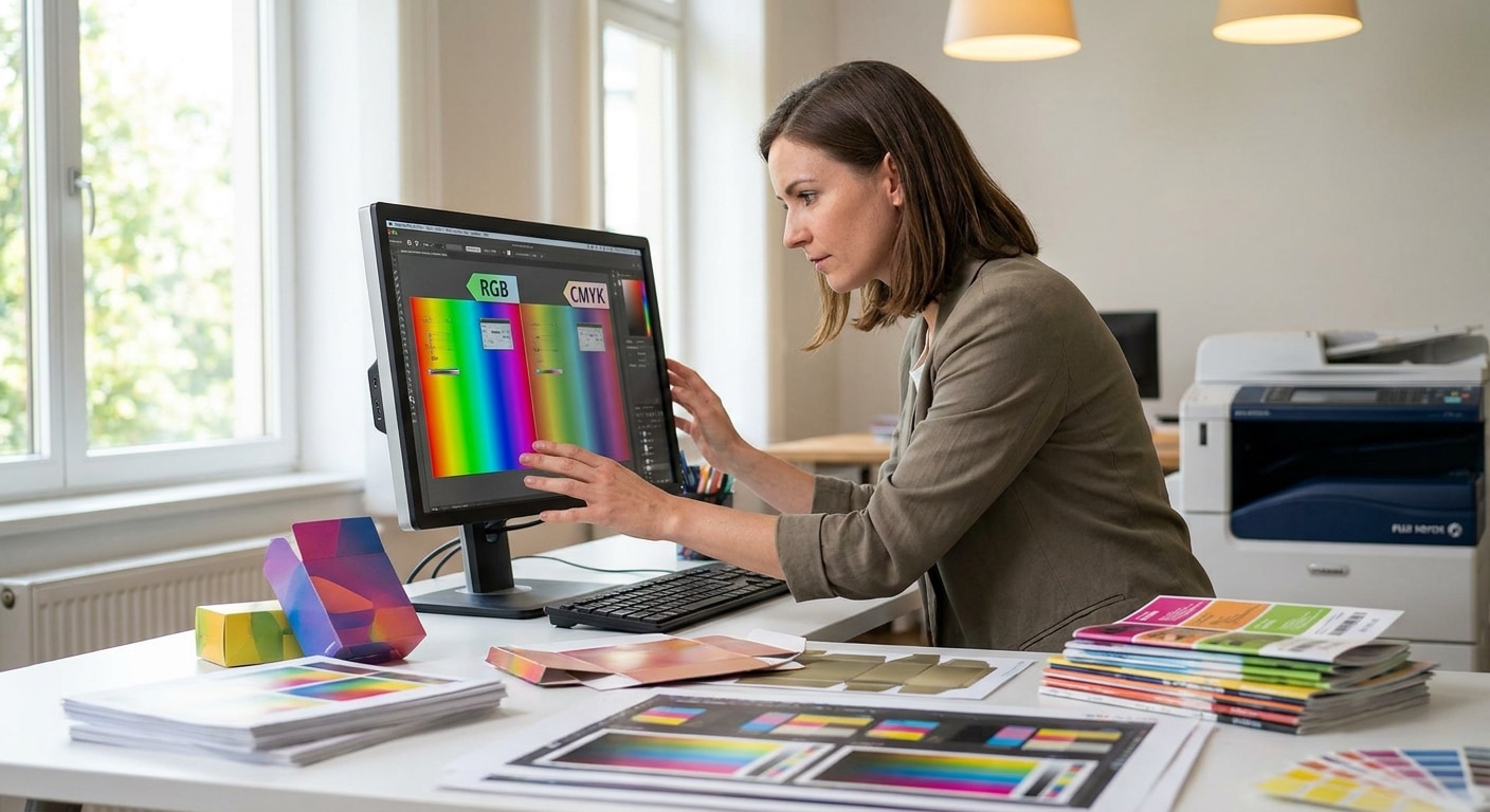 สีเพี้ยนแก้ยังไง? ไขความลับ CMYK vs RGB ก่อนสั่งพิมพ์งาน - cmyk-vs-rgb-printing-knowledge