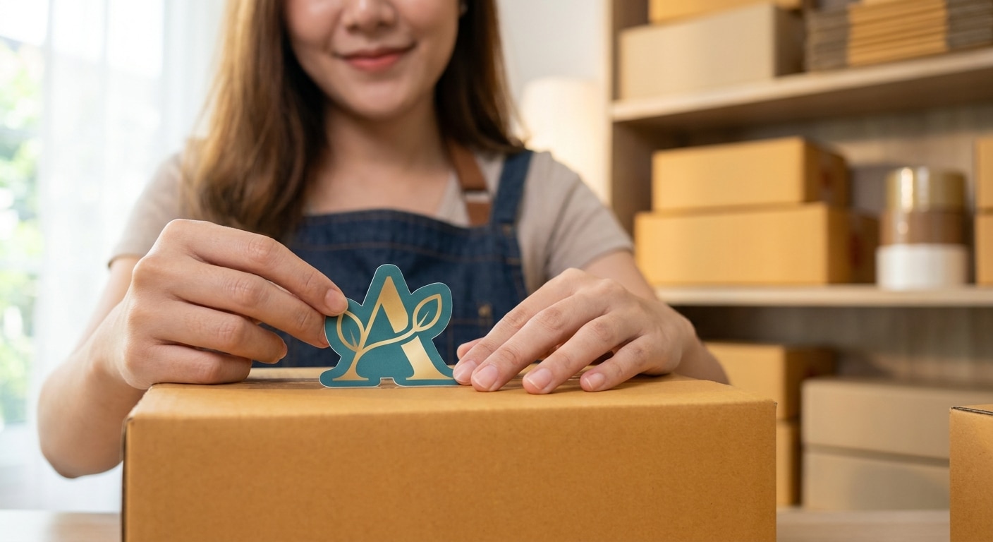 สติ๊กเกอร์ไดคัทเปลี่ยนกล่องพัสดุธรรมดาให้ดูแพง! - die-cut-sticker-packaging-upgrade