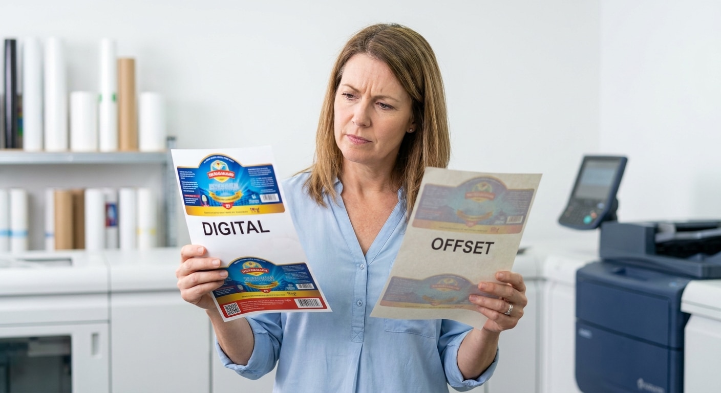 พิมพ์สติ๊กเกอร์ Digital vs Offset แบบไหนตอบโจทย์ SME - digital-offset-printing-sticker-sme