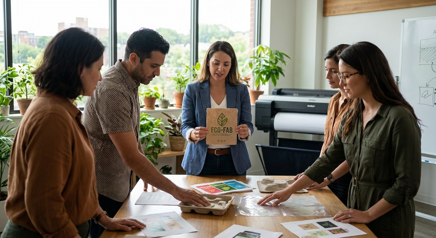 เจาะเทรนด์สิ่งพิมพ์ 2027! ฉลากสินค้ารักษ์โลกเพื่อ SME - eco-friendly-label-printing-trend