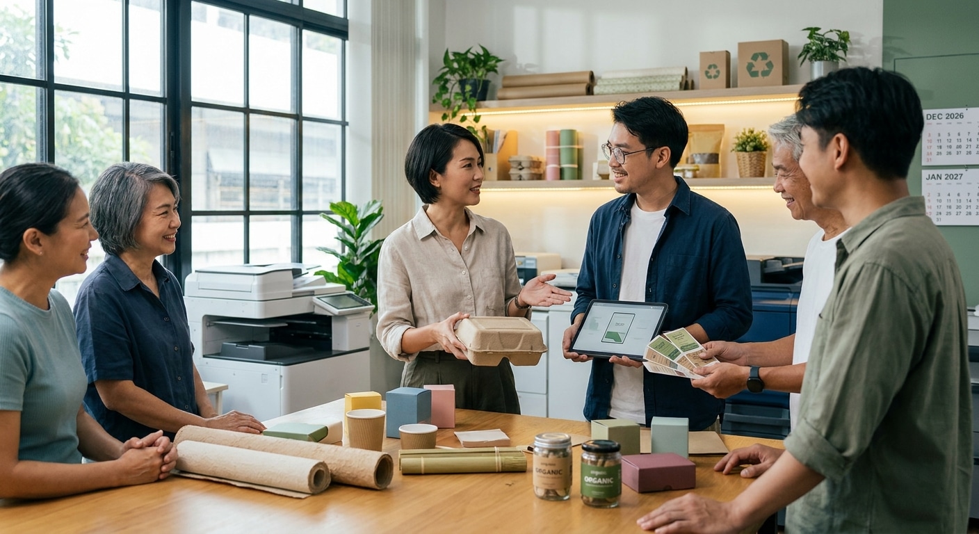 เทรนด์บรรจุภัณฑ์ 2027: งานพิมพ์รักษ์โลก โอกาสทองของ SME - eco-friendly-packaging-trend-2027