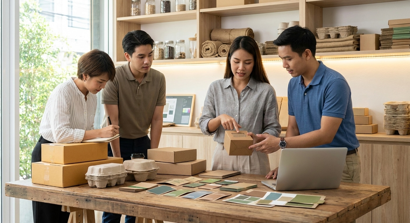 เทรนด์สิ่งพิมพ์ 2027: แพคเกจจิ้งรักษ์โลกพลิกโฉมแบรนด์ SME - eco-friendly-packaging-trend-2027
