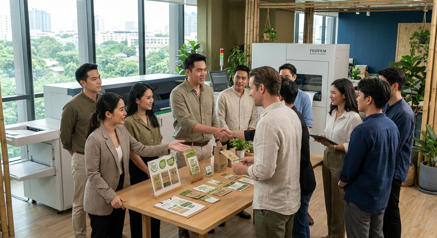 จับตาเทรนด์สื่อสิ่งพิมพ์ 2027: ฉลากสินค้ารักษ์โลกมาแรง - eco-friendly-printing-trend-2027