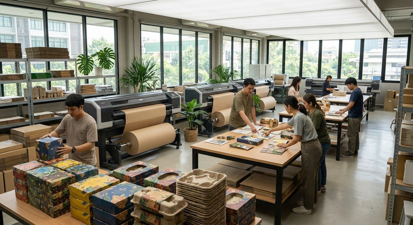 เทรนด์สิ่งพิมพ์รักษ์โลก 2027: วัสดุรีไซเคิลตอบโจทย์ SME - eco-friendly-printing-trend-2027