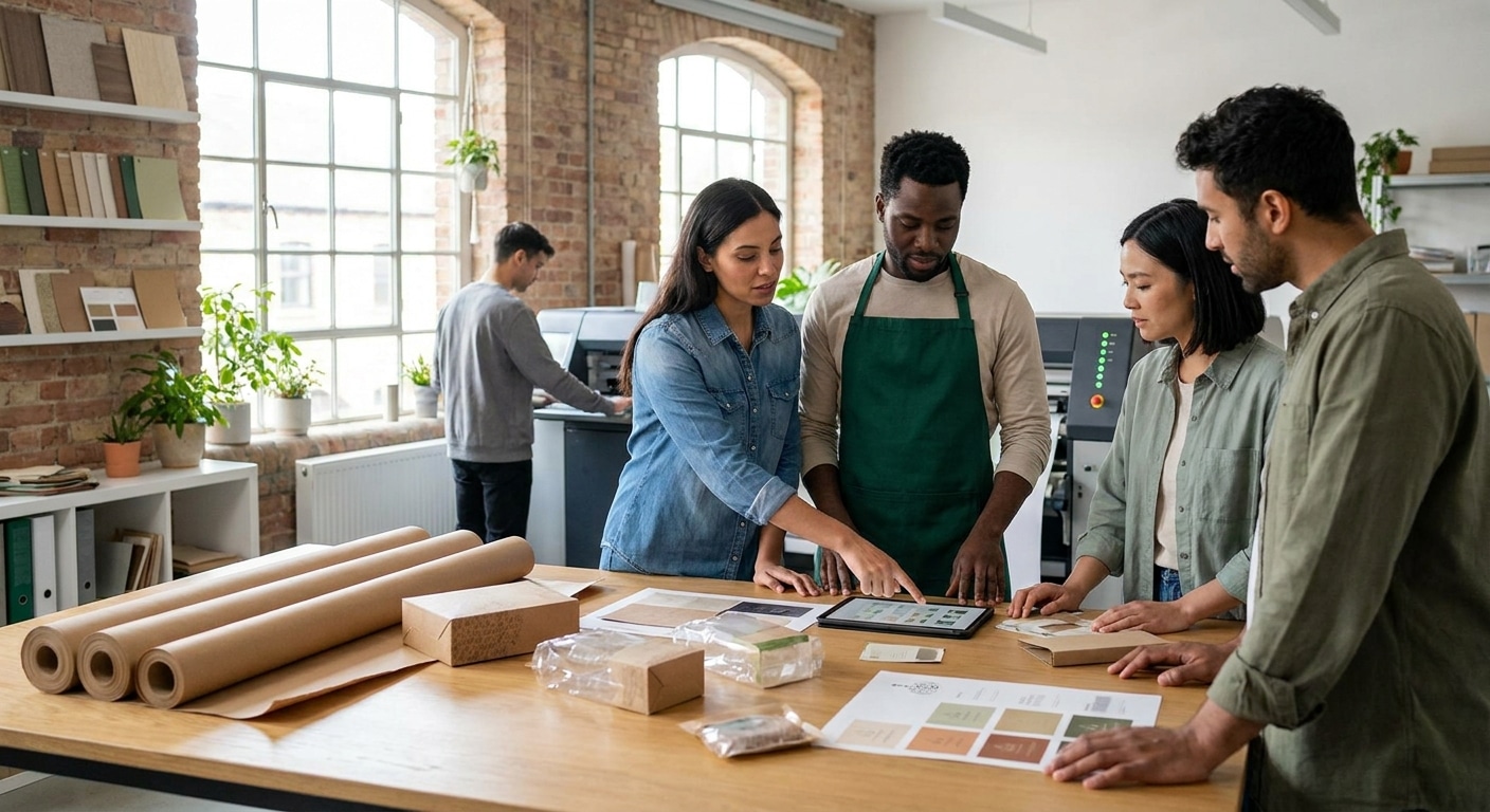 ส่องเทรนด์สิ่งพิมพ์ Q3/2026! แพคเกจจิ้งรักษ์โลกมาแรง - eco-packaging-print-trend-2026