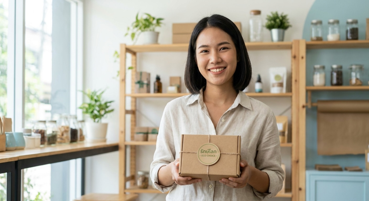 เทรนด์แพคเกจจิ้ง 2027: งานพิมพ์รักษ์โลก ยกระดับแบรนด์ SME - eco-packaging-trend-2027