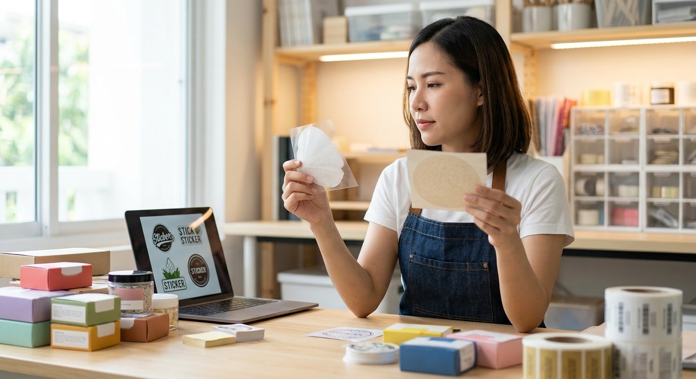 คู่มือเลือกสติ๊กเกอร์ติดสินค้าให้ปัง PP หรือกระดาษดี? - how-to-choose-product-sticker