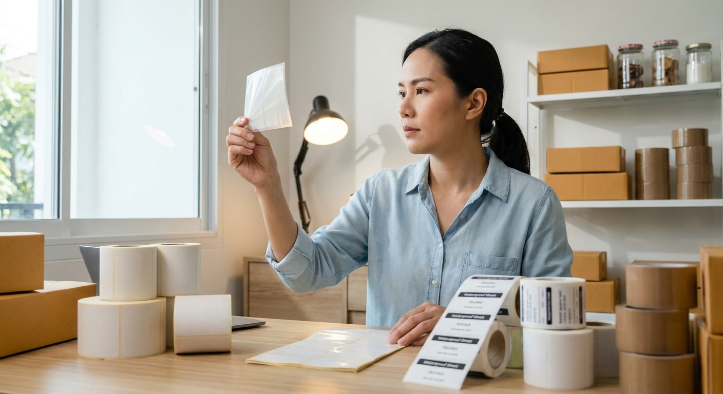เคล็ดลับเลือกสติ๊กเกอร์ติดสินค้าให้ทนทาน ตรงสเปก SME - how-to-choose-product-sticker