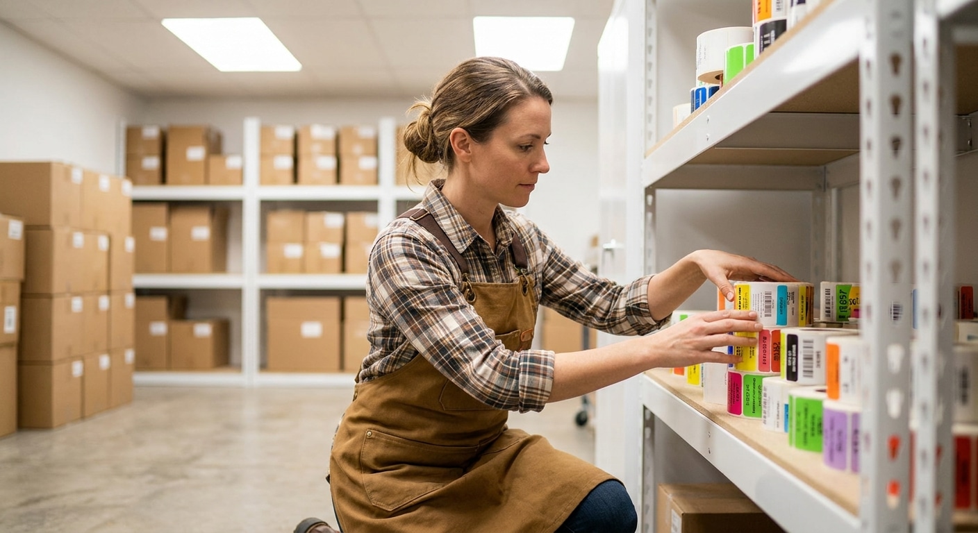 วิธีเก็บรักษาสติ๊กเกอร์ฉลากสินค้า ให้กาวเหนียวติดทน - how-to-store-sticker-labels