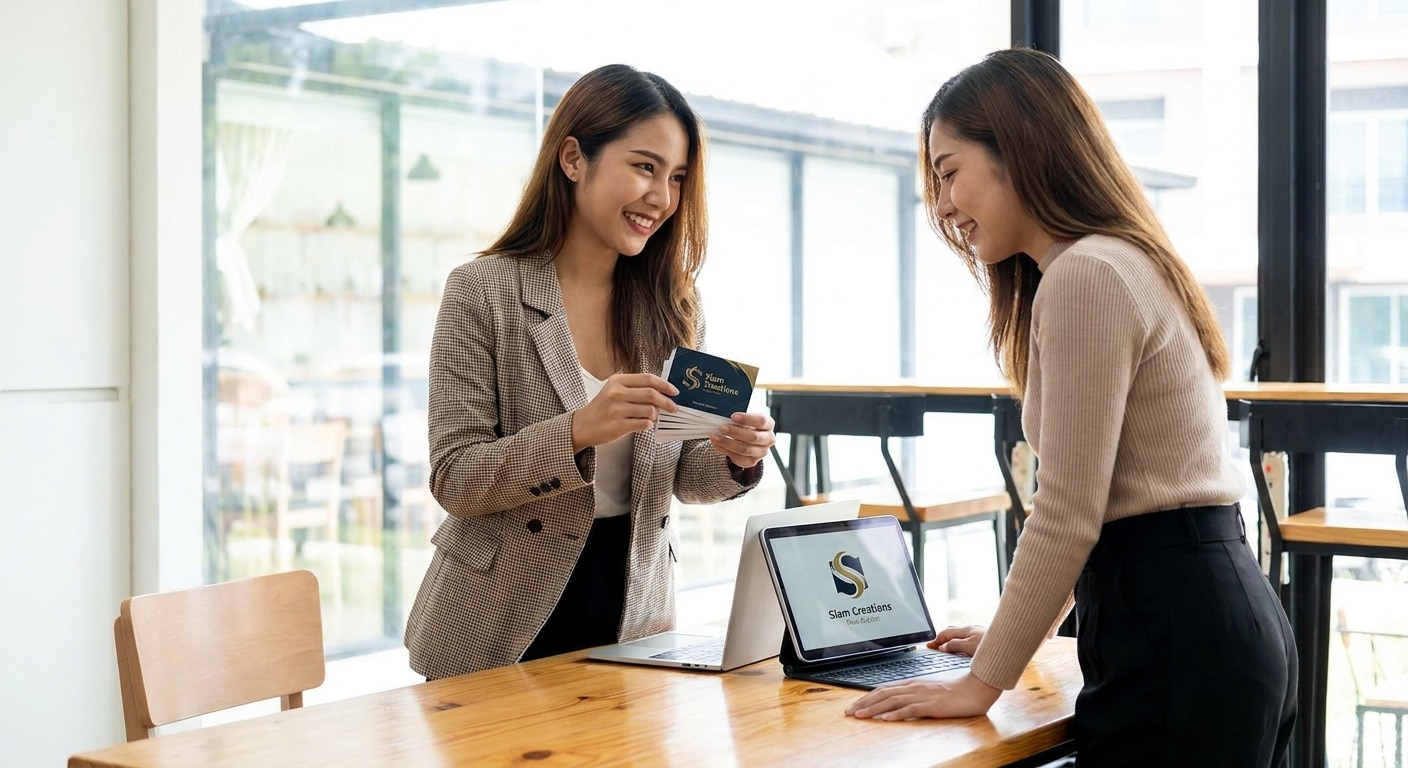 ทริคออกแบบโลโก้และนามบัตร SME สร้างภาพจำตั้งแต่แรกเห็น - logo-business-card-design-sme