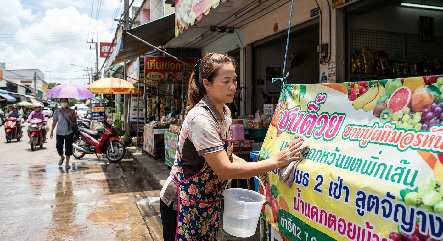 เคล็ดลับดูแลป้ายไวนิลและสแตนดี้ ให้สีสดทนแดดทนฝน - maintain-vinyl-standee-signage