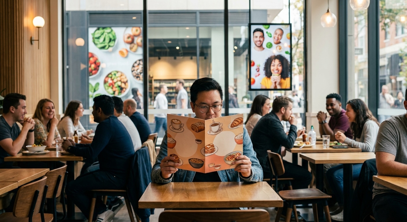 จิตวิทยาออกแบบเมนูและป้ายโฆษณา อัปยอดขายคาเฟ่และร้านอาหาร - menu-signage-design-marketing