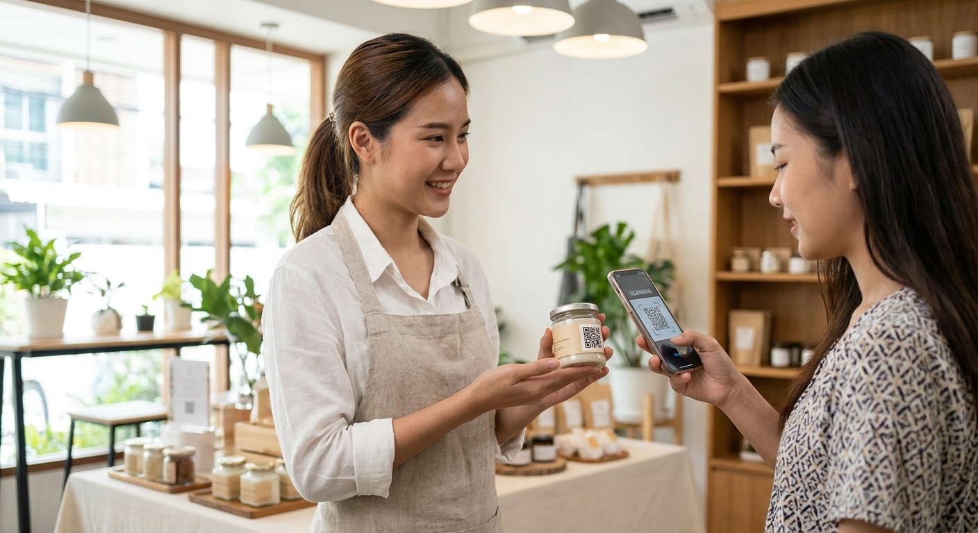 การตลาด O2O เพิ่มยอดซื้อซ้ำด้วย QR Code บนฉลากสินค้า - o2o-marketing-qr-code-label