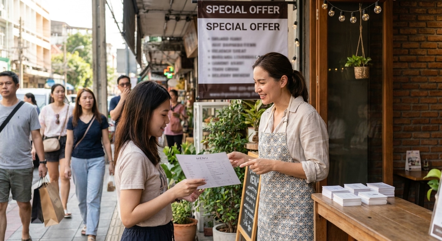 การตลาดออฟไลน์: 5 สื่อสิ่งพิมพ์ช่วย SME ดึงดูดลูกค้าหน้าร้าน - offline-marketing-print-media-sme