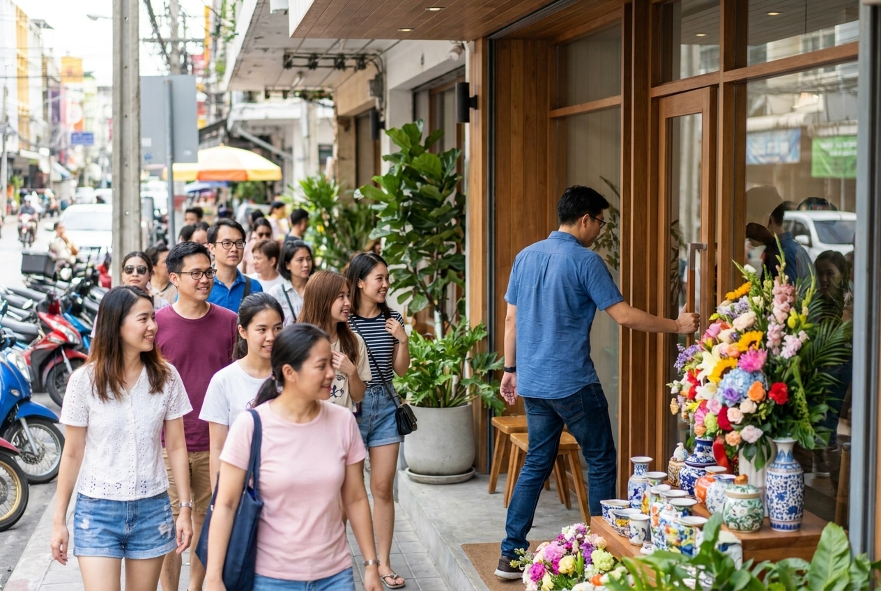 เทคนิคใช้ป้ายและสติ๊กเกอร์หน้าร้าน ดึงคนเข้า เพิ่มยอดขาย - offline-marketing-print-signage