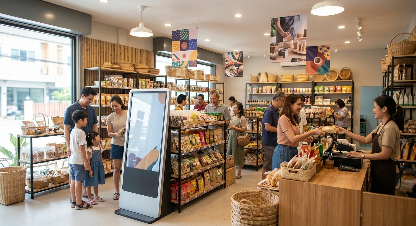 เทคนิคเพิ่มยอดขายหน้าร้าน ด้วยป้ายโฆษณาและสแตนดี้ - offline-marketing-print-signs