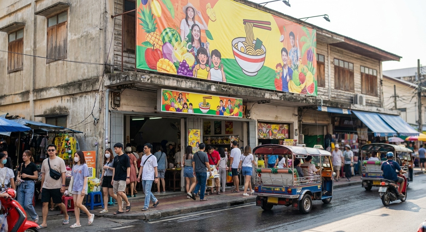 การตลาดออฟไลน์ 2026: ดึงคนเข้าร้านด้วยป้ายโฆษณาสุดปัง - offline-marketing-signage-tips