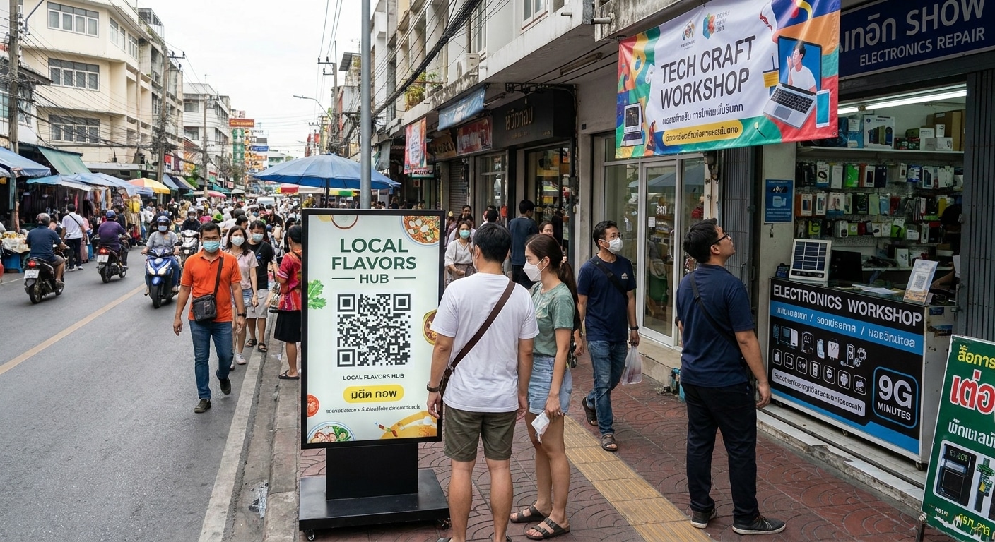 การตลาดออฟไลน์ 2026! ดึงดูดลูกค้าด้วยป้ายโฆษณาหน้าร้าน - offline-marketing-signage-tips