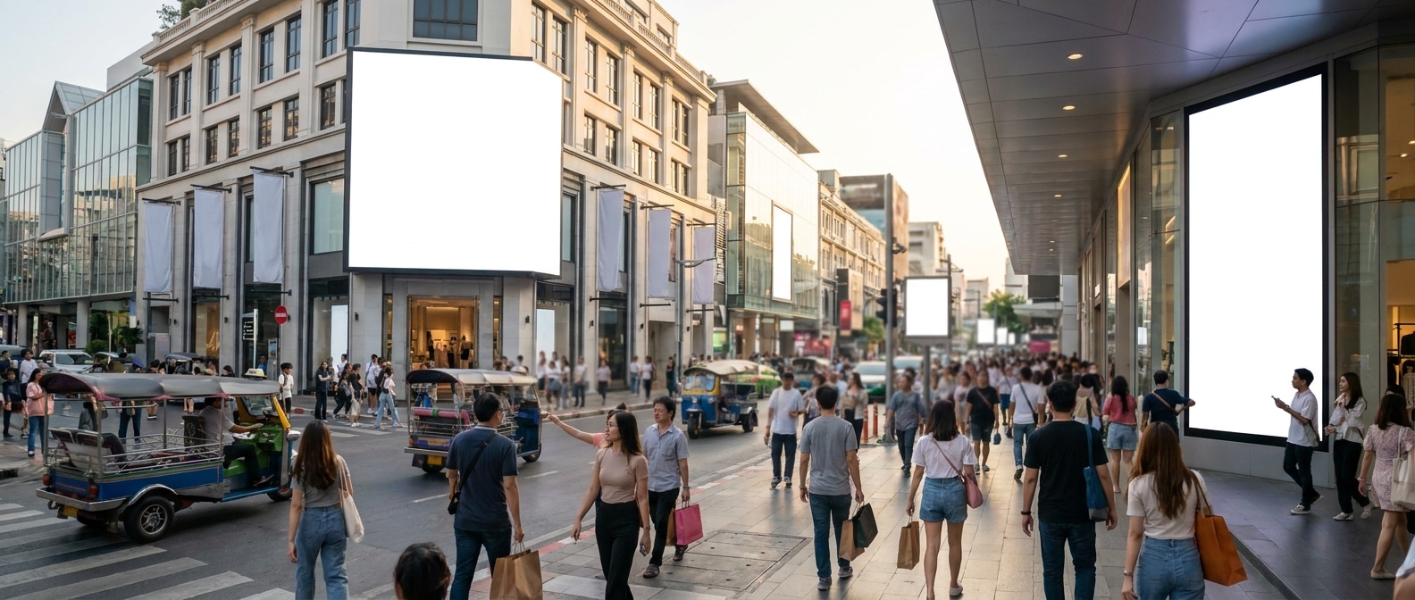 5 ทริคใช้ป้ายโฆษณาหน้าร้านและไวนิล ดึงลูกค้าสู้ศึกค้าปลีกปี 2026 - outdoor-signage-vinyl-marketing-2026