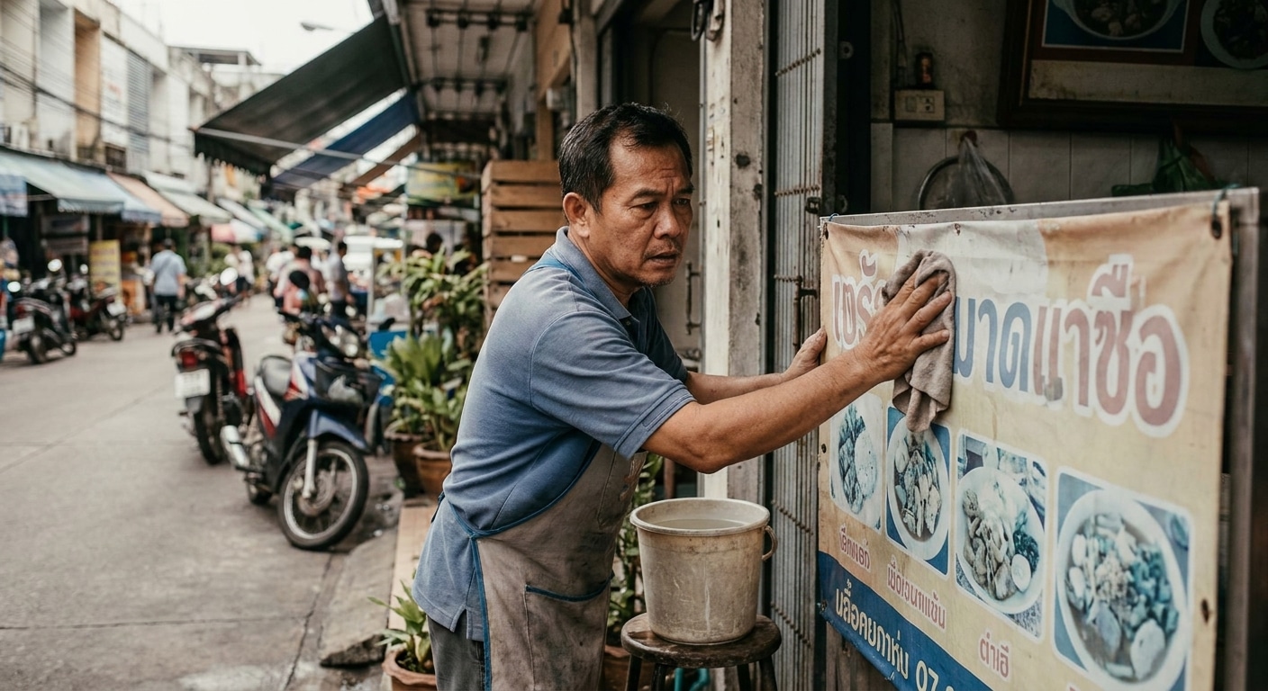 วิธีดูแลป้ายไวนิลหน้าร้านให้สีสดทนแดด ยืดอายุใช้งาน - outdoor-vinyl-banner-maintenance