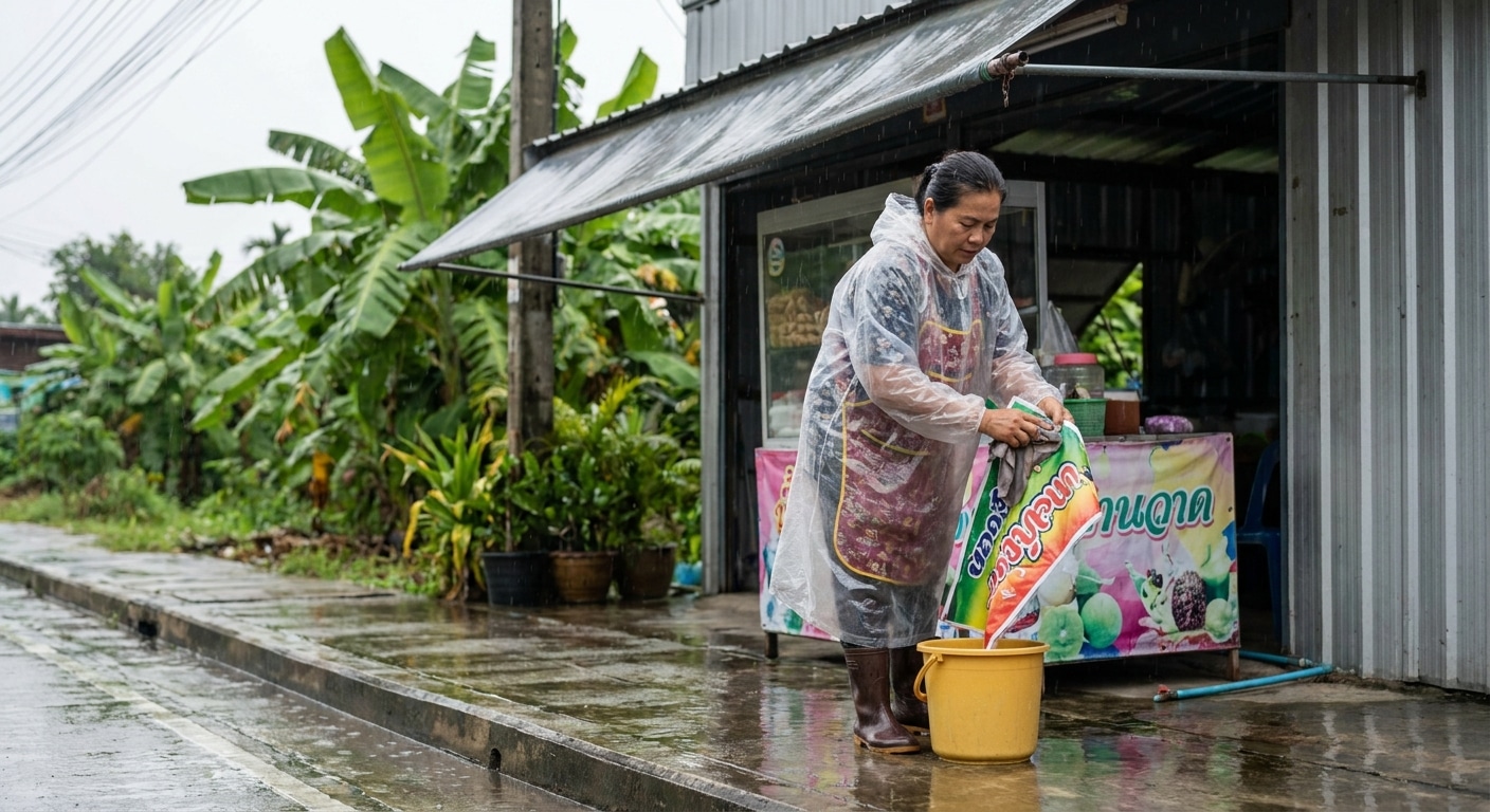 วิธีดูแลป้ายไวนิลหน้าร้านให้สีสดสู้ฝน ยืดอายุใช้งาน - outdoor-vinyl-sign-maintenance