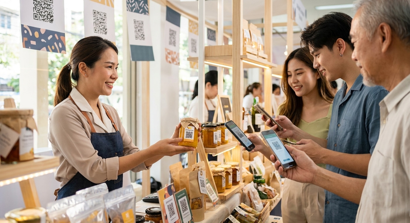 เคล็ดลับพิมพ์ฉลากสินค้าติด QR Code ดันยอดขาย O2O ให้ SME - qr-code-label-printing-tips