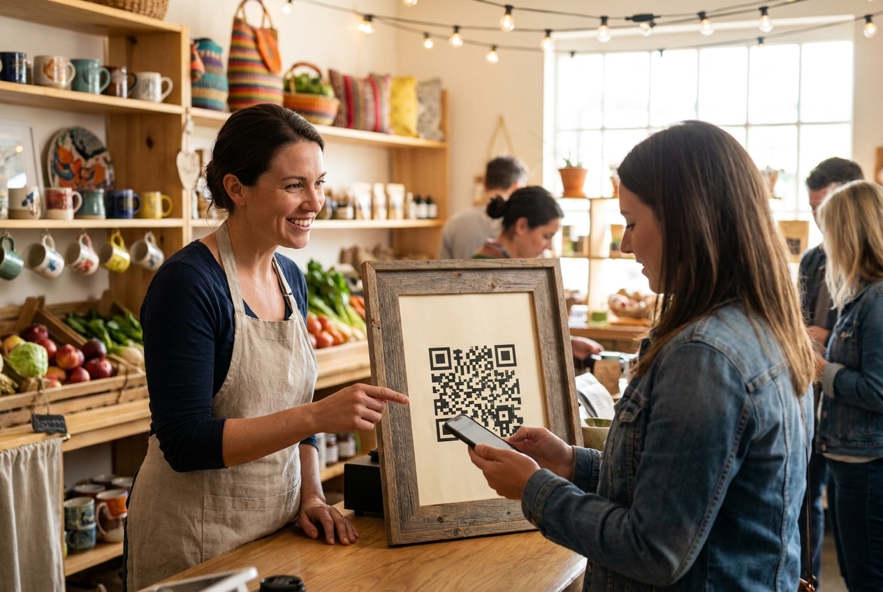 เพิ่มยอดขายด้วยป้ายติด QR Code ดึงลูกค้าออฟไลน์สู่ออนไลน์ - qr-code-offline-online-marketing