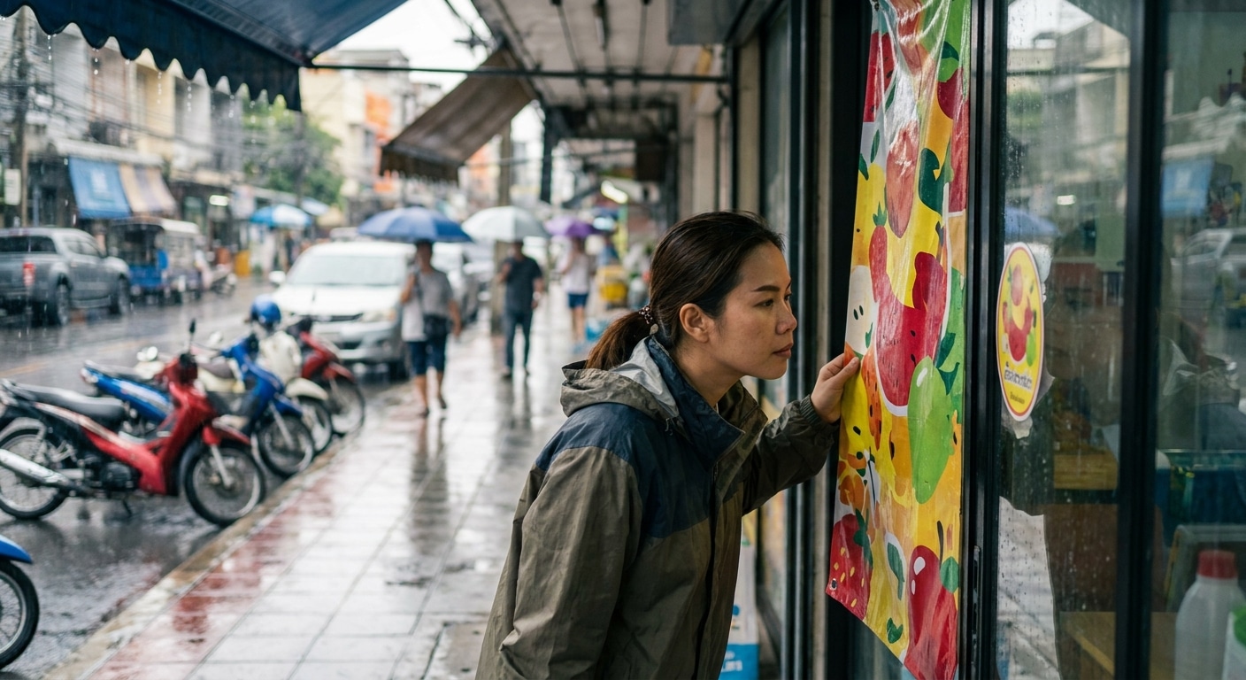 ทริคดูแลป้ายไวนิลและสติ๊กเกอร์ช่วงหน้าฝนให้สีสวยทนนาน - rainy-season-signage-maintenance-tips