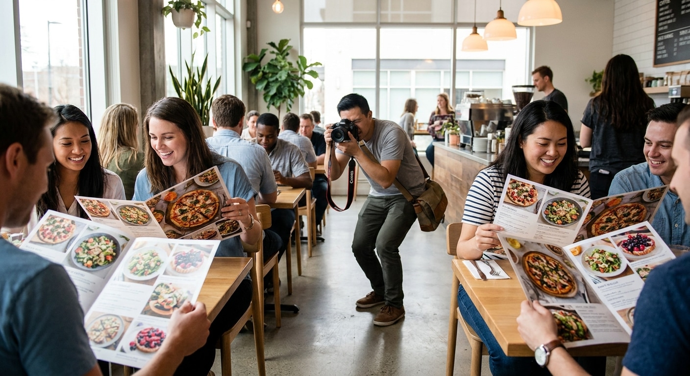 จิตวิทยาออกแบบเมนูอาหาร กระตุ้นยอดสั่งร้านคุณให้ปังขึ้น - restaurant-menu-design-psychology