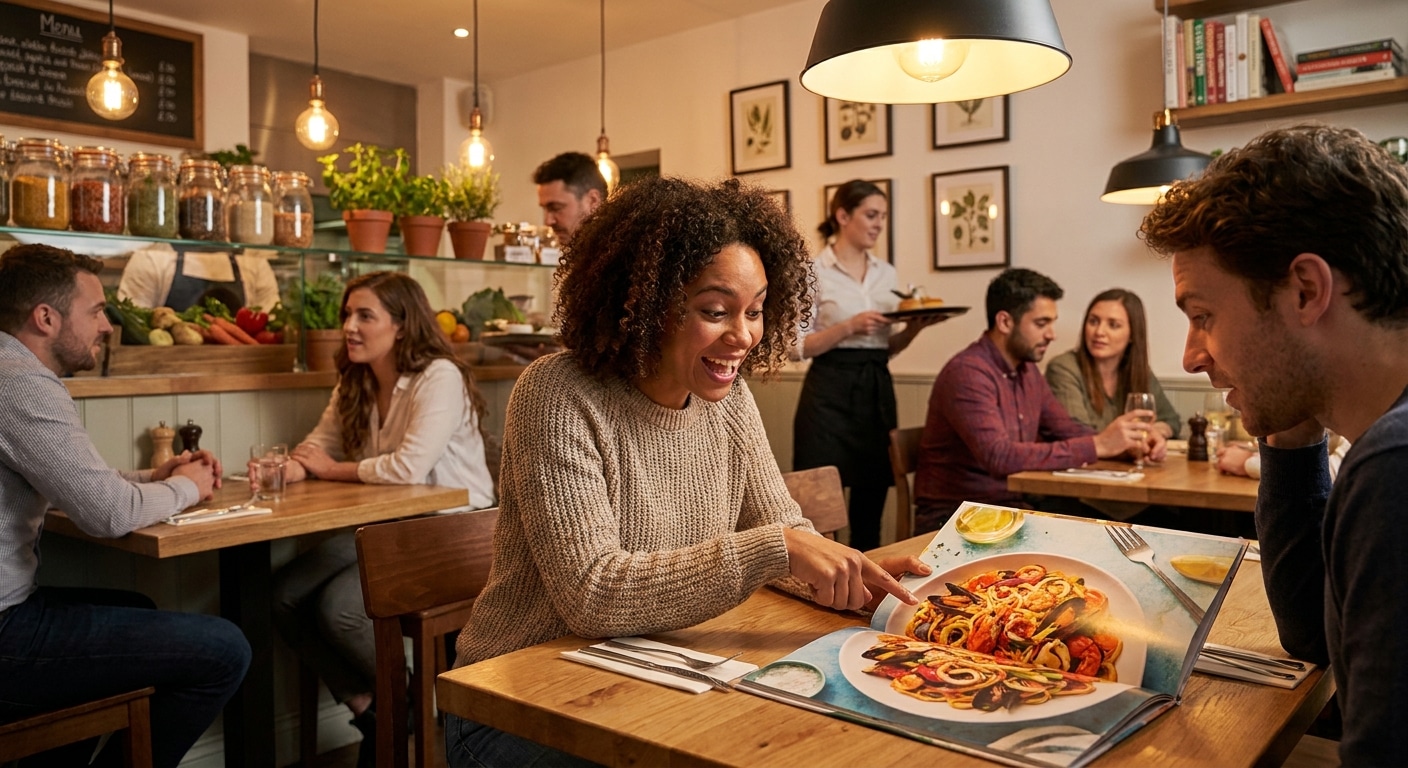 ออกแบบเมนูร้านอาหารอย่างไร ให้ลูกค้ายอมจ่ายเพิ่ม? - restaurant-menu-design-tips