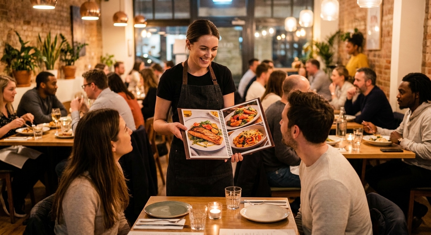 ทริคออกแบบเมนูร้านอาหารให้ลูกค้าสั่งเพิ่ม กระตุ้นยอดขาย - restaurant-menu-design-tips-marketing