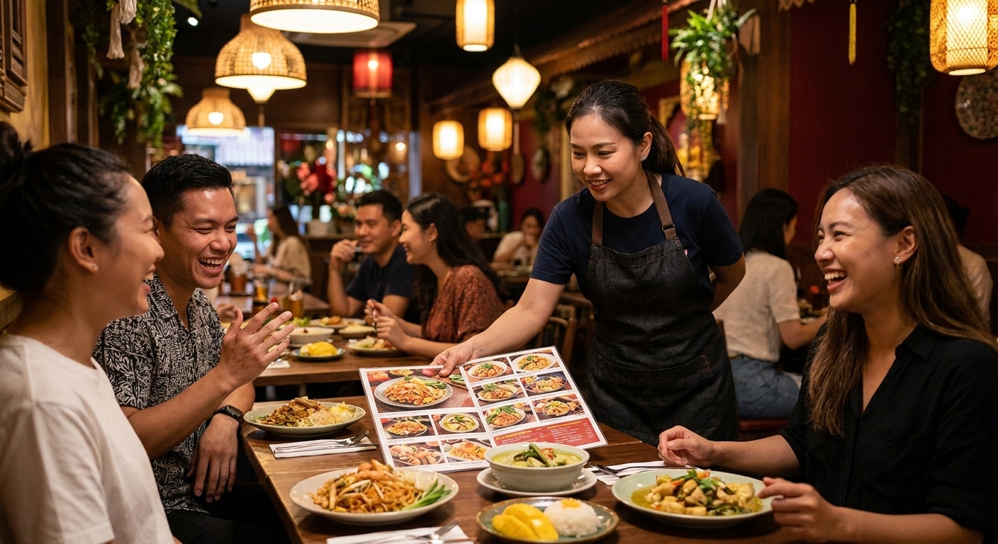 เทคนิคออกแบบเมนูร้านอาหาร ดึงดูดลูกค้า เพิ่มยอดขายให้ SME - restaurant-menu-design-tips