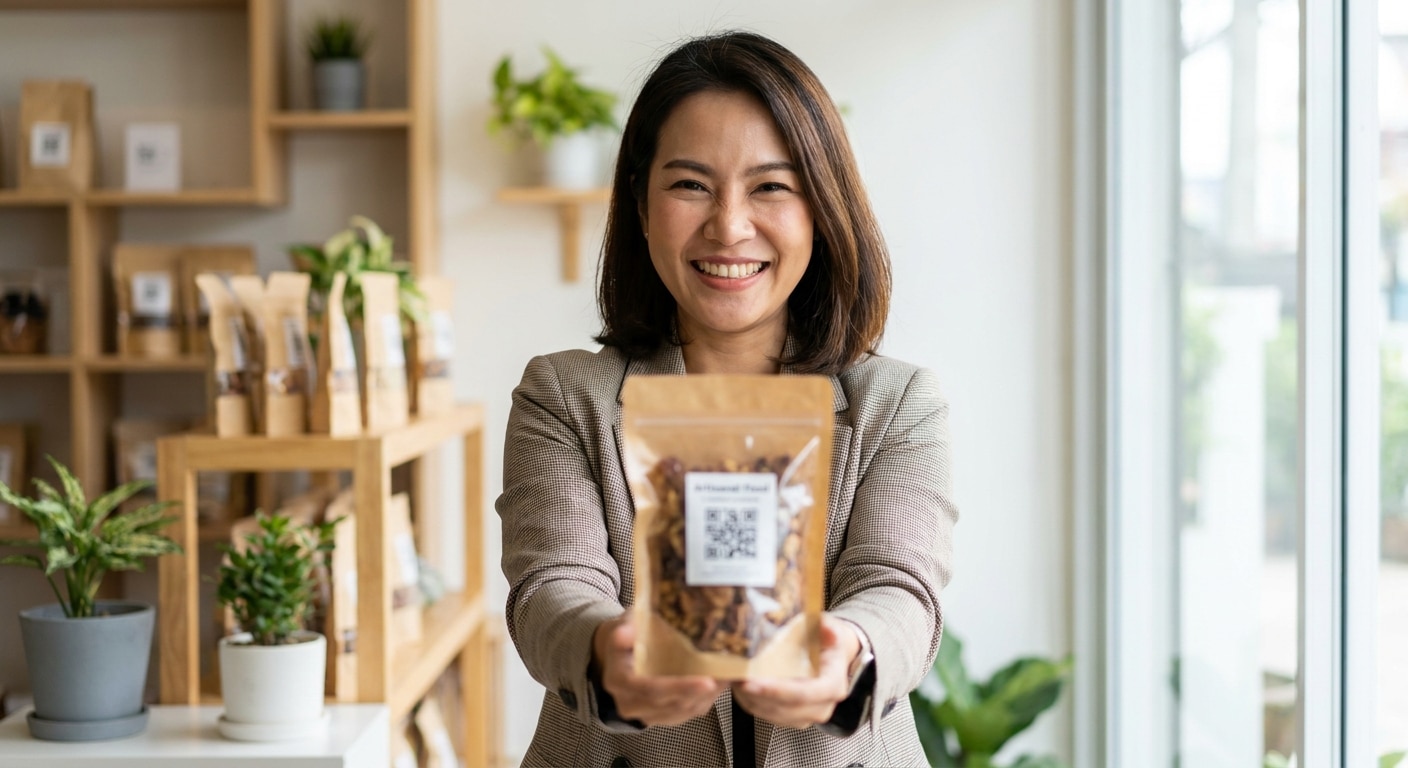 เทรนด์แพคเกจจิ้ง 2027: ฉลากอัจฉริยะผสาน QR อัปยอด SME - smart-label-packaging-trend-2027