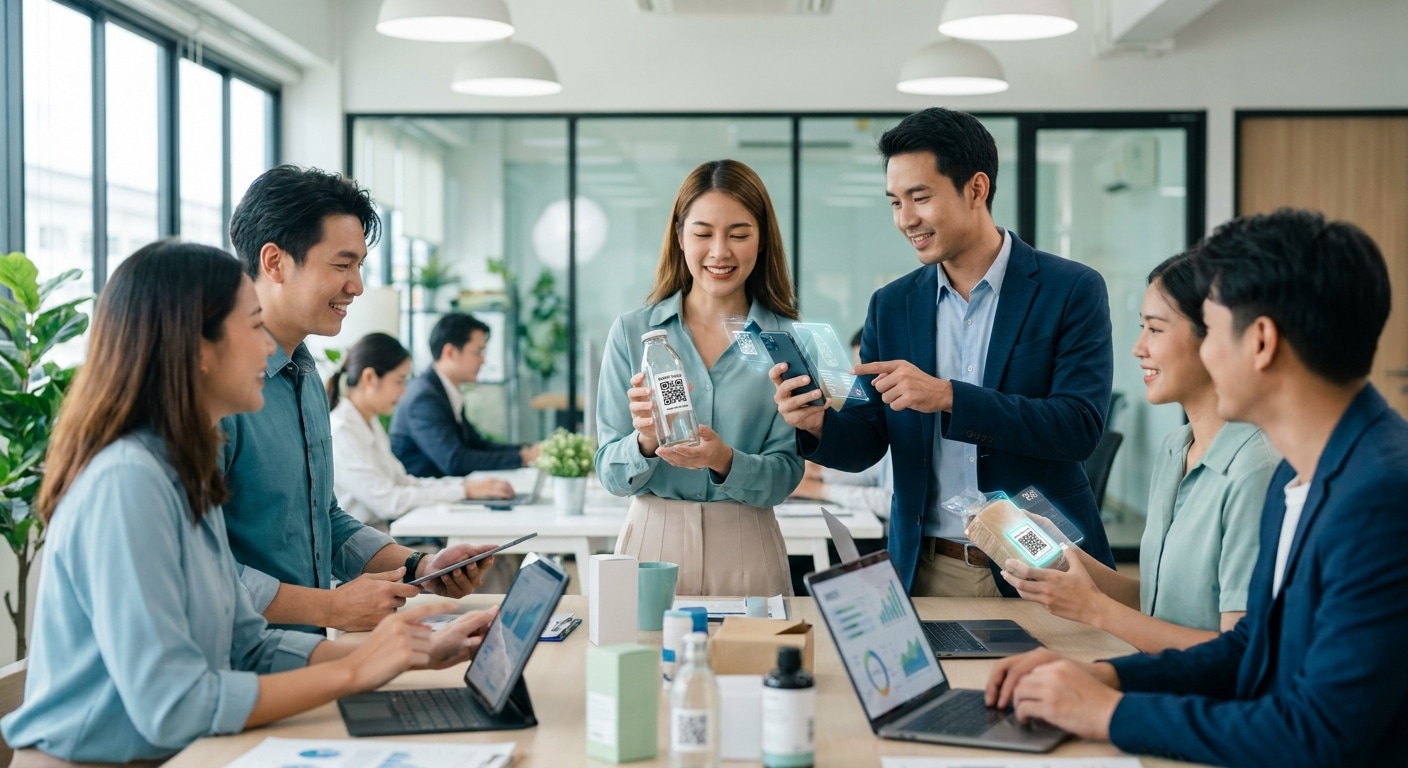 เทรนด์สิ่งพิมพ์ 2027: สติ๊กเกอร์ Smart Label ยกระดับ SME - smart-label-packaging-trend-2027