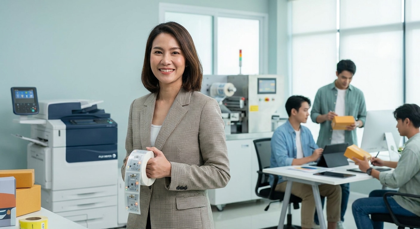 เทรนด์สื่อสิ่งพิมพ์ 2027 นวัตกรรมฉลากอัจฉริยะ SME - smart-label-printing-trend